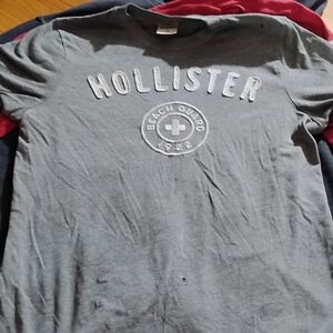 Hollister Gray Short Sleeve Tee